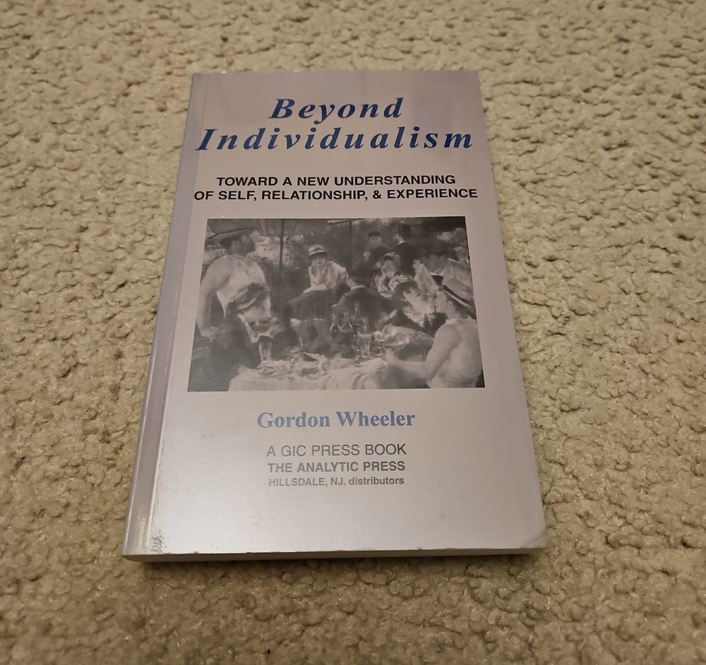 Beyond Individualism: Toward A New Understanding Of Self by Gordon Wheeler